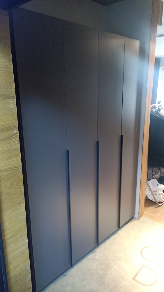 Шкаф 4-х створчатый Тивина графит серый