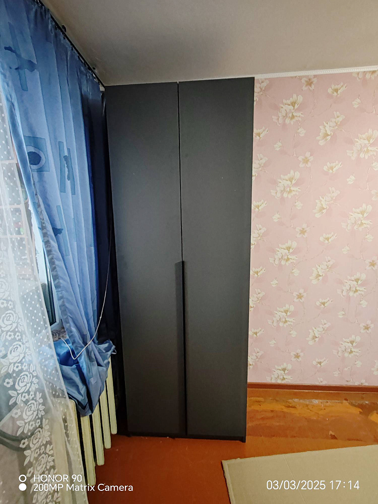 Шкаф 2-х створчатый Тивина белый текстурный