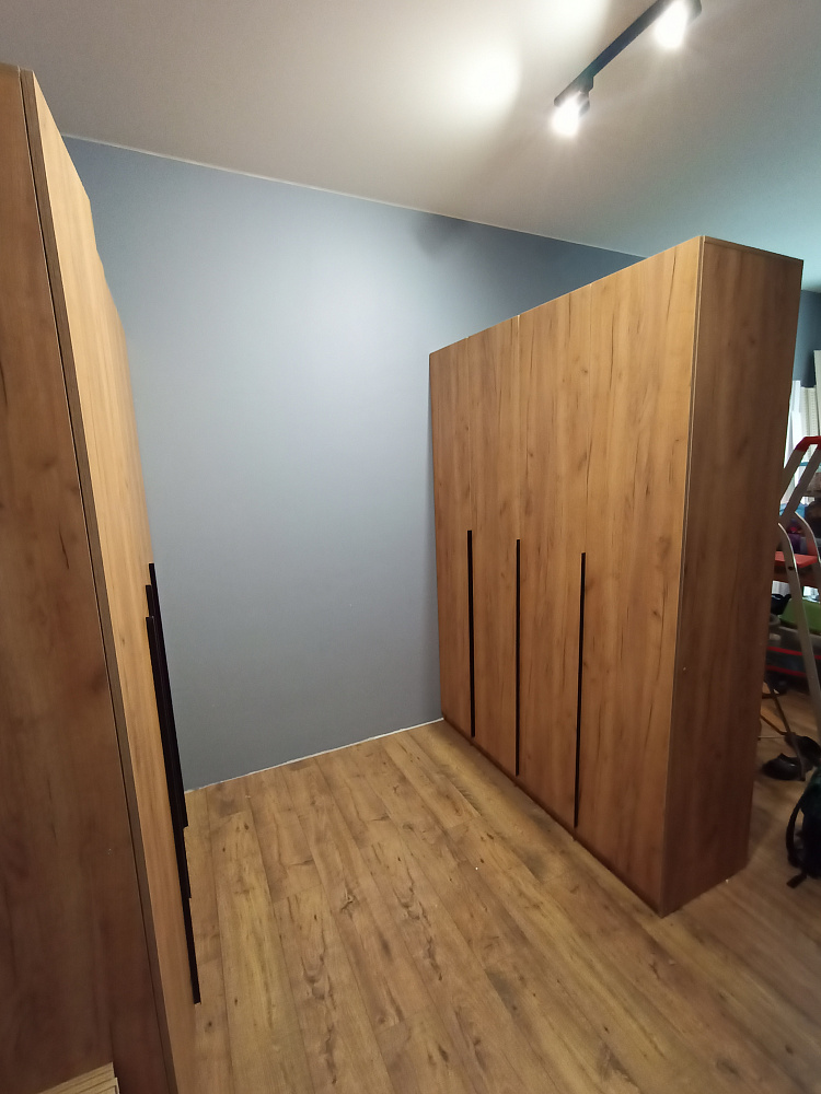 Шкаф 4-х створчатый Тивина графит серый