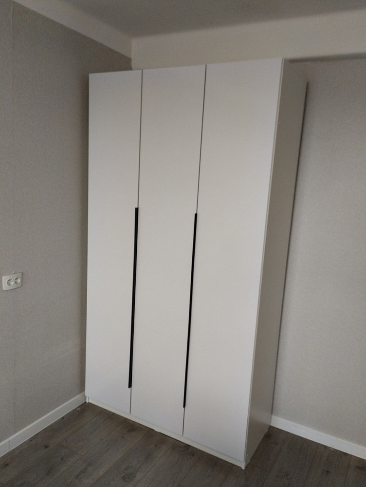 Шкаф 3-х створчатый Тивина графит серый