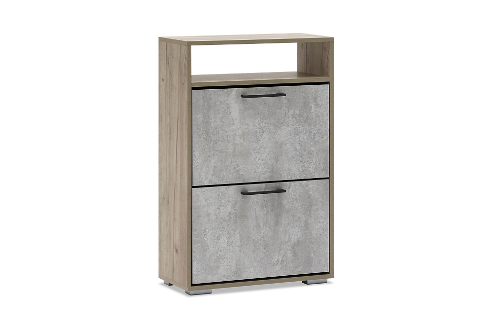 Тумба для обуви Бостон дуб крафт серый / бетонный камень