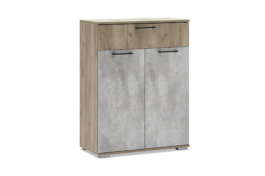 Комод Бостон дуб крафт серый / бетонный камень