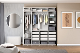Гардеробная прямая Макс №3 белая