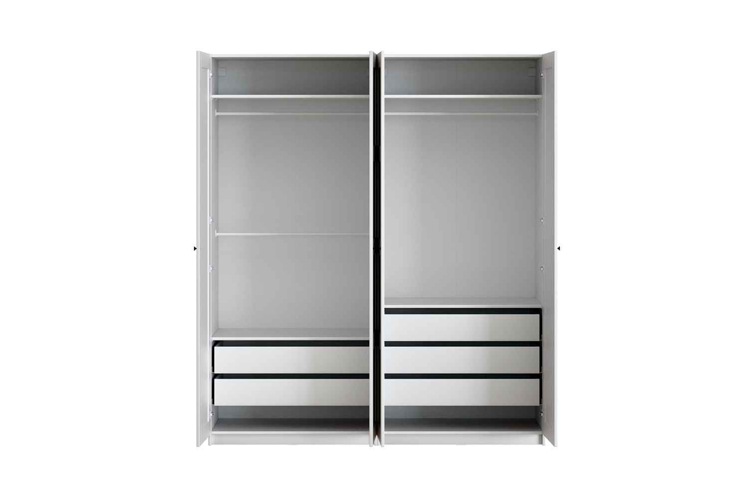 Гардеробная прямая Макс №4 белая