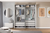 Гардеробная прямая Макс №4 белая