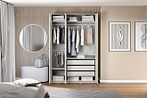 Гардеробная прямая Макс №7 белая