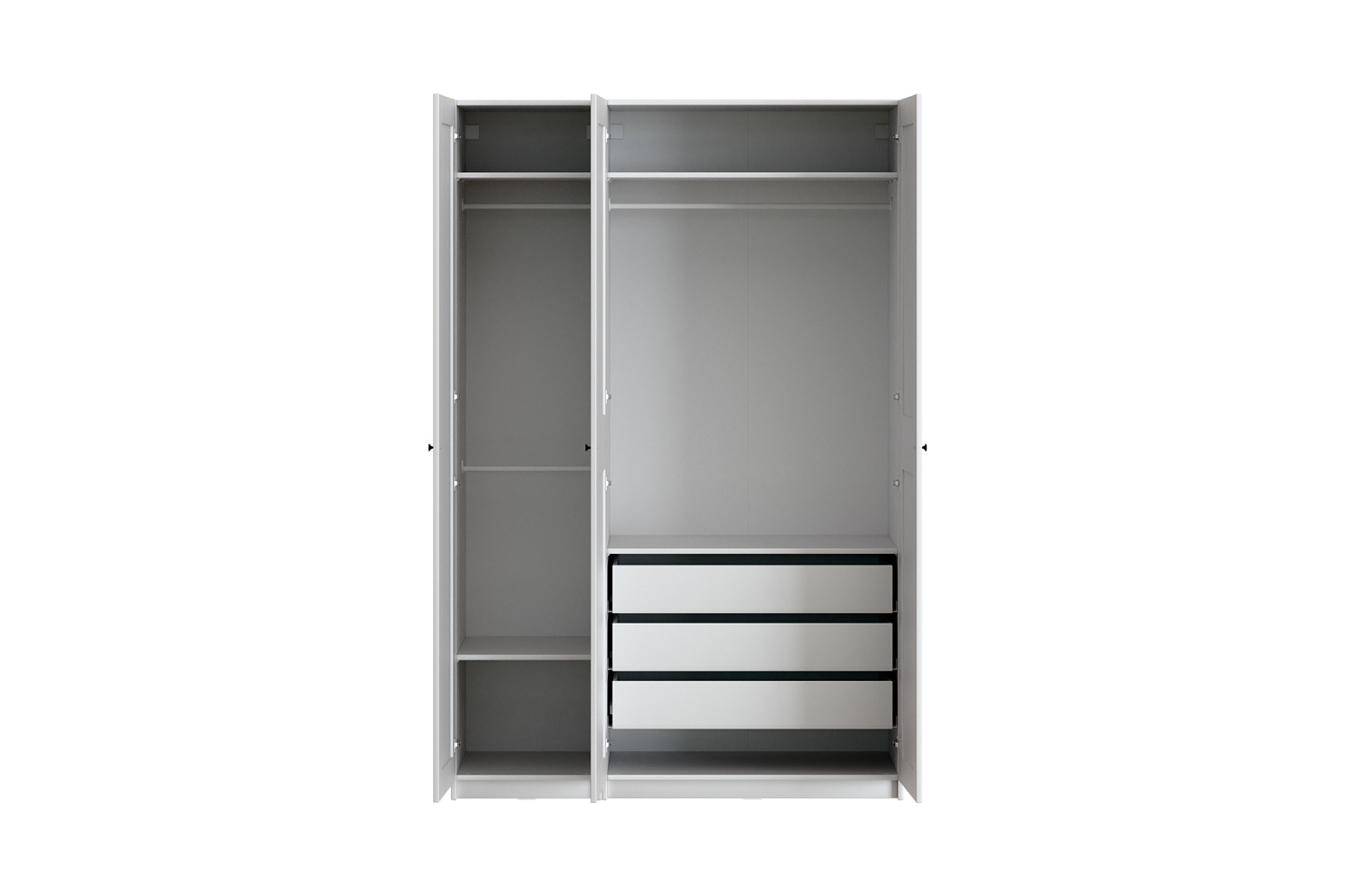 Гардеробная прямая Макс №7 белая