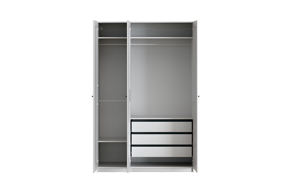 Гардеробная прямая Макс №7 белая