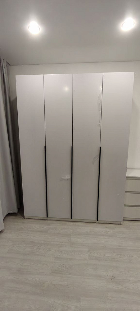 Шкаф 4-х створчатый Тивина графит серый