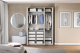 Гардеробная прямая Макс №8 белая