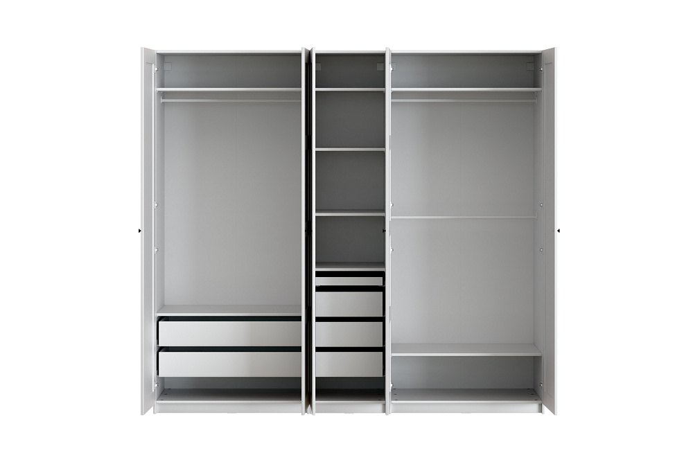 Гардеробная прямая Макс №1 белая 