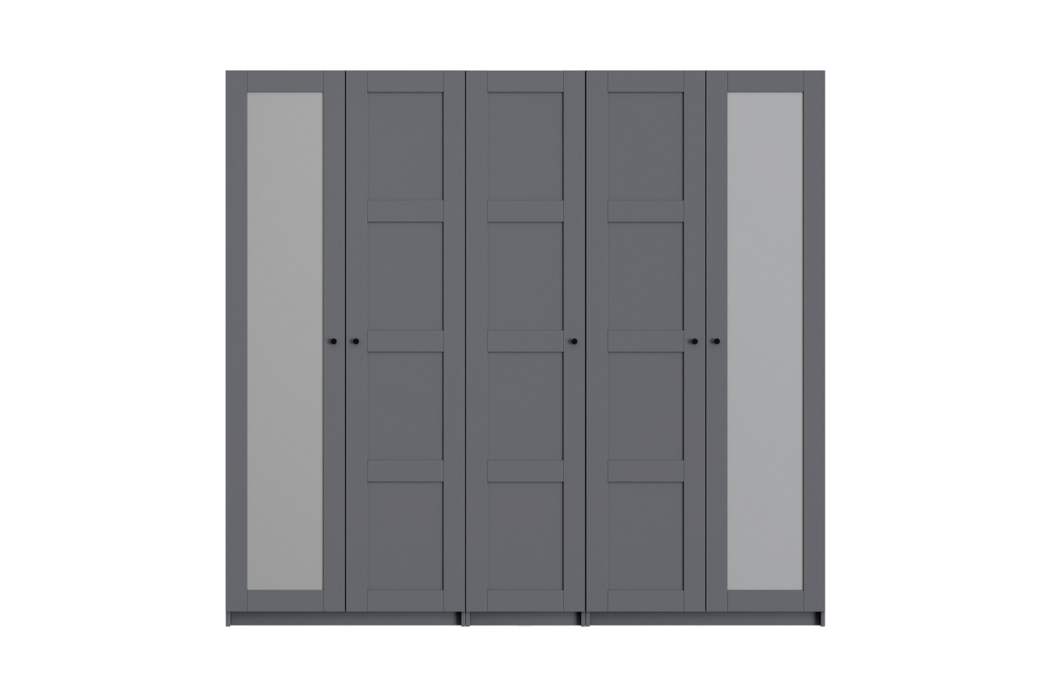 Гардеробная прямая Макс №1 серая