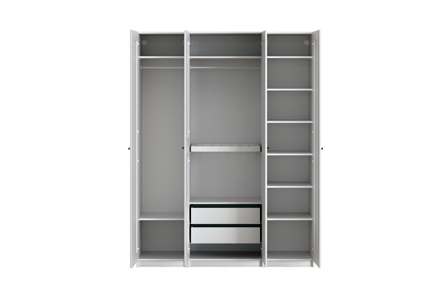 Гардеробная прямая Макс №5 белая