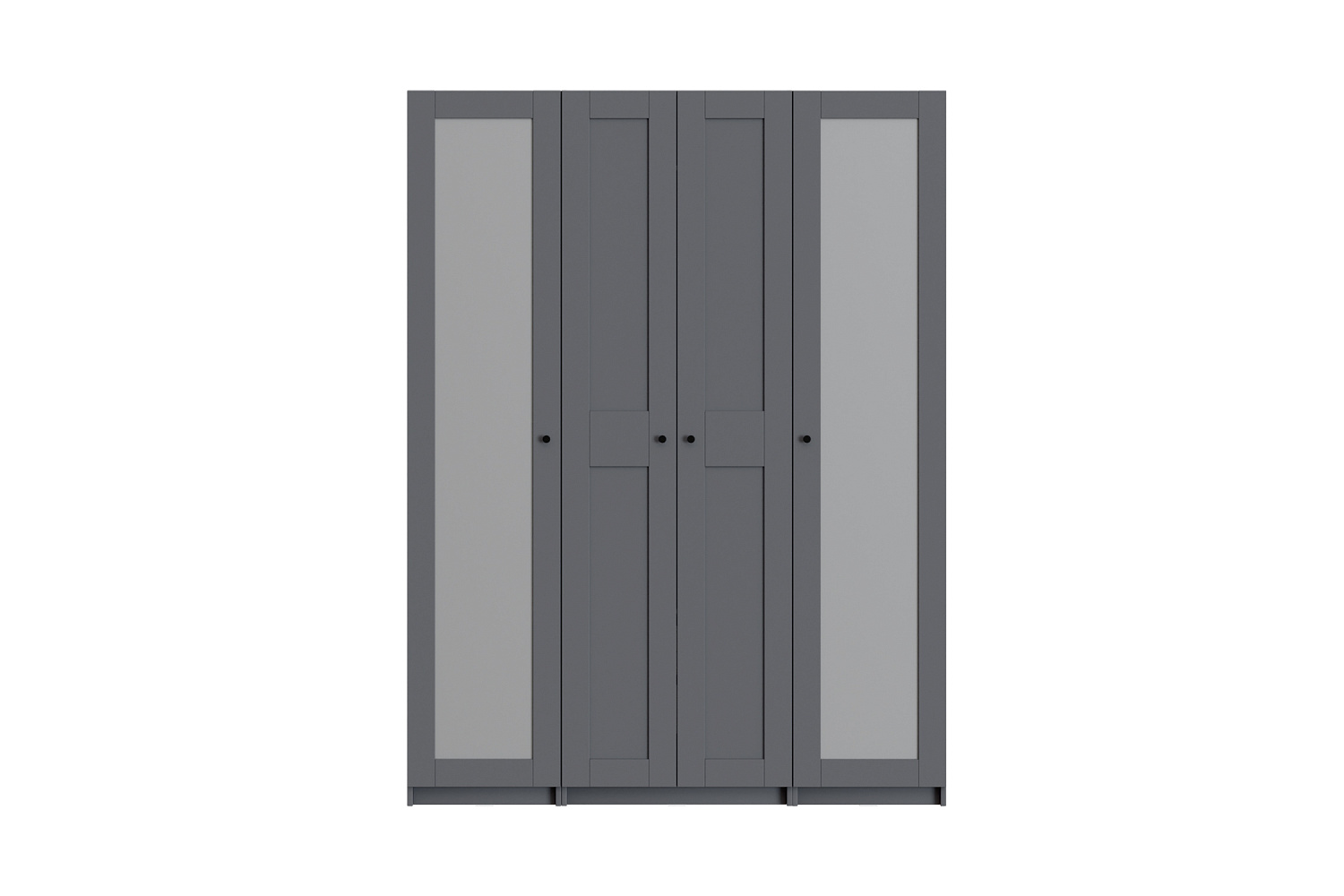 Гардеробная прямая Макс №5 серая