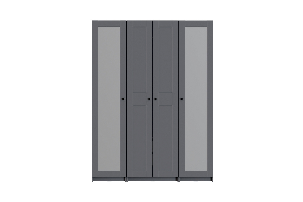Гардеробная прямая Макс №5 серая