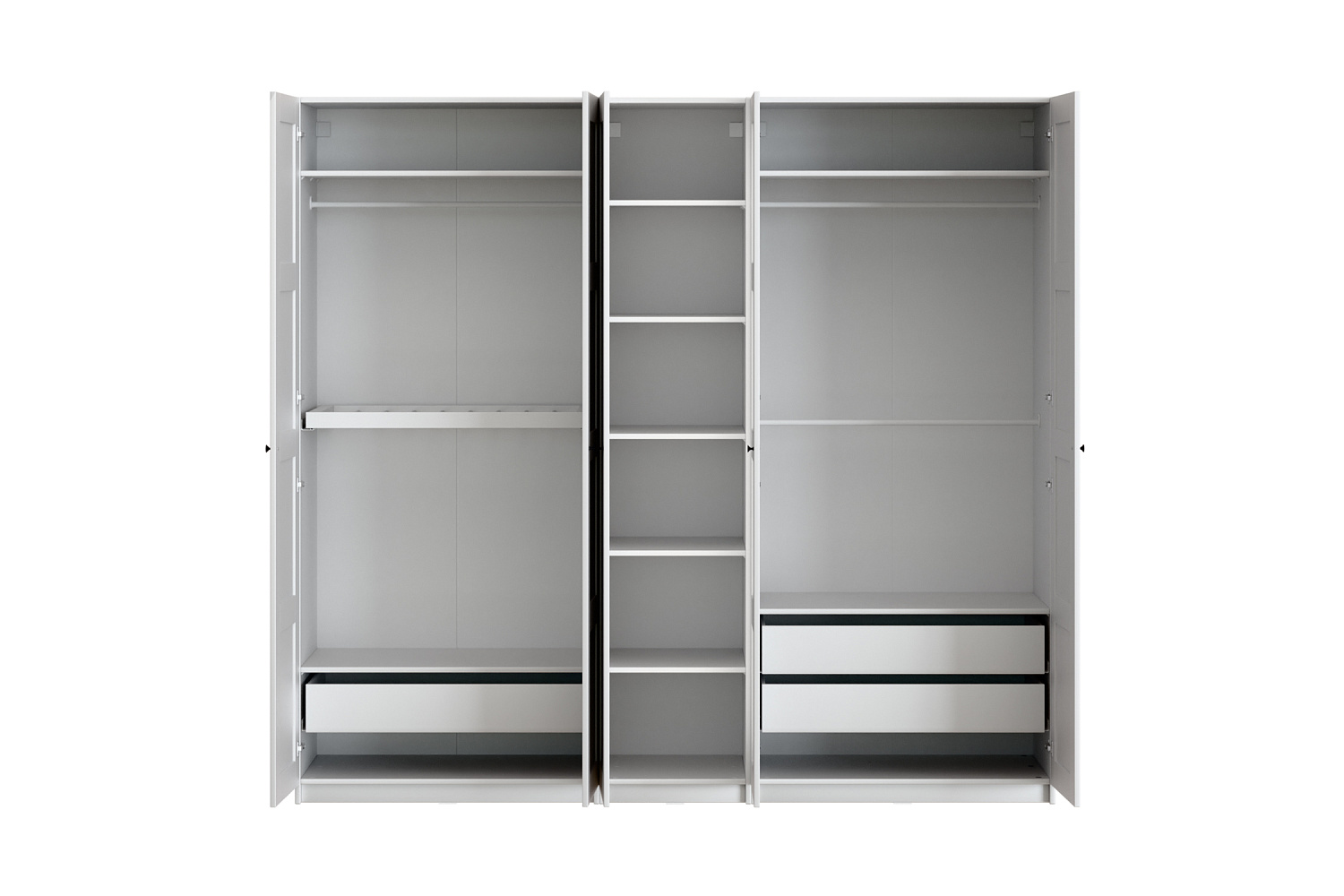 Гардеробная прямая Макс №2 белая