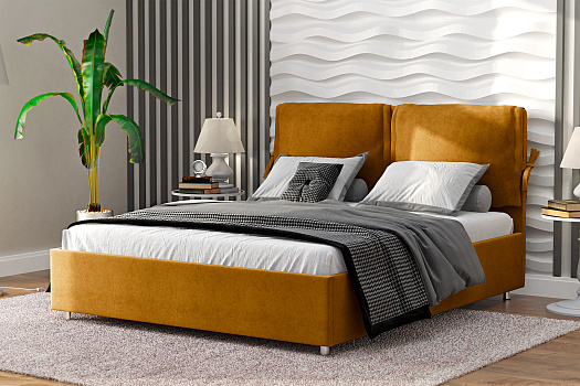 Кровать Стенли горчичная