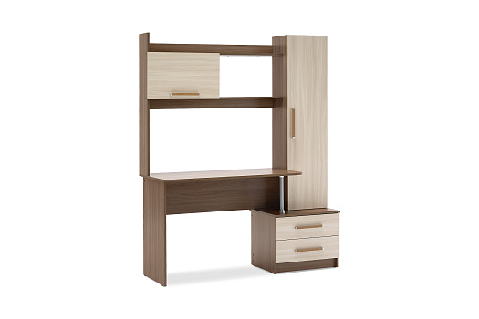 Уголок школьника Паскаль-1 ясень шимо темный / ясень шимо светлый