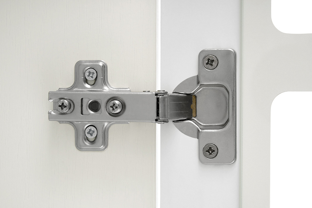 Шкаф-витрина Ливерпуль белый / ясень ваниль