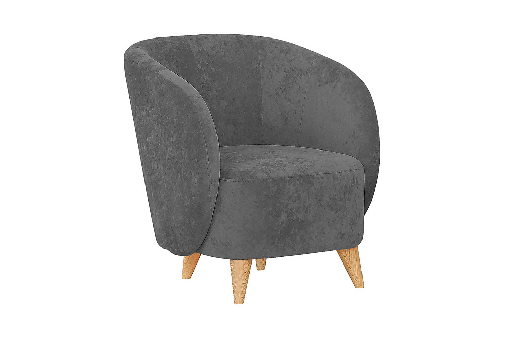 Кресло Рикко темно-серое