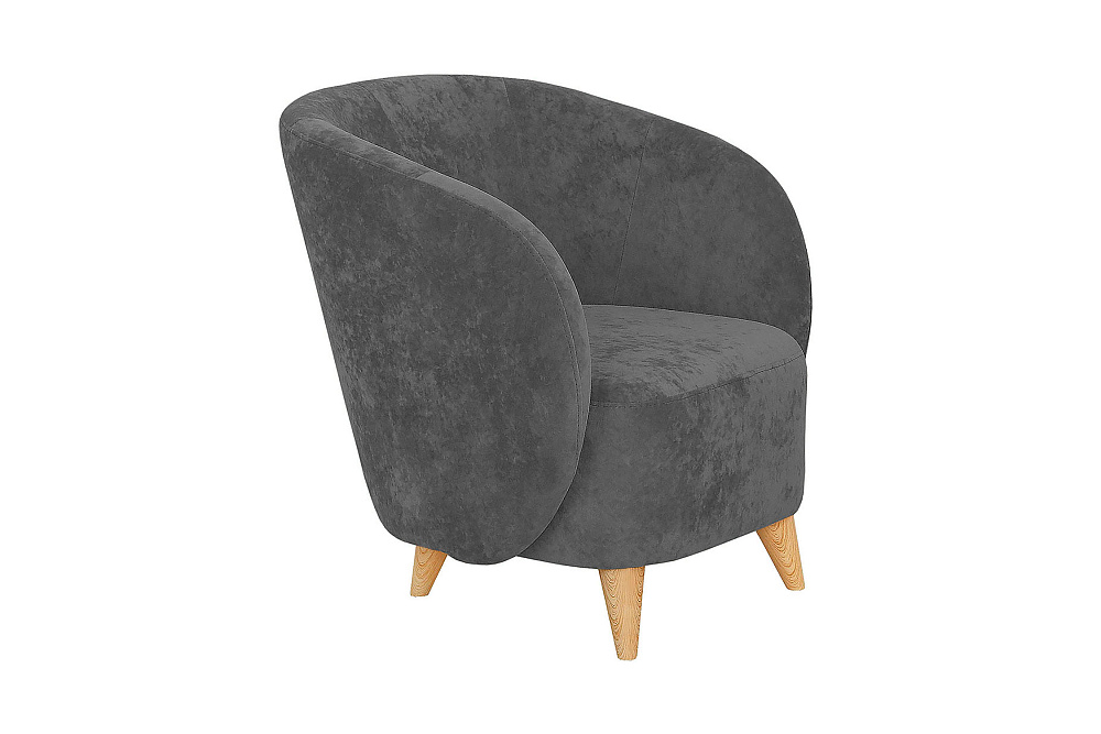 Кресло Рикко темно-серое