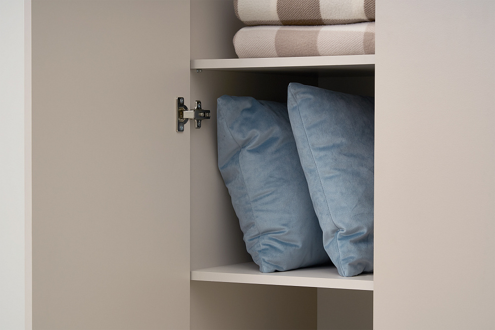 Шкаф 3-х створчатый с антресолью Норд кашемир