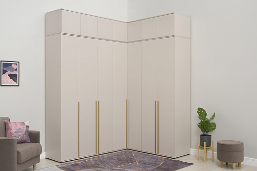 Комплект шкафов с антресолью Норд №4 кашемир