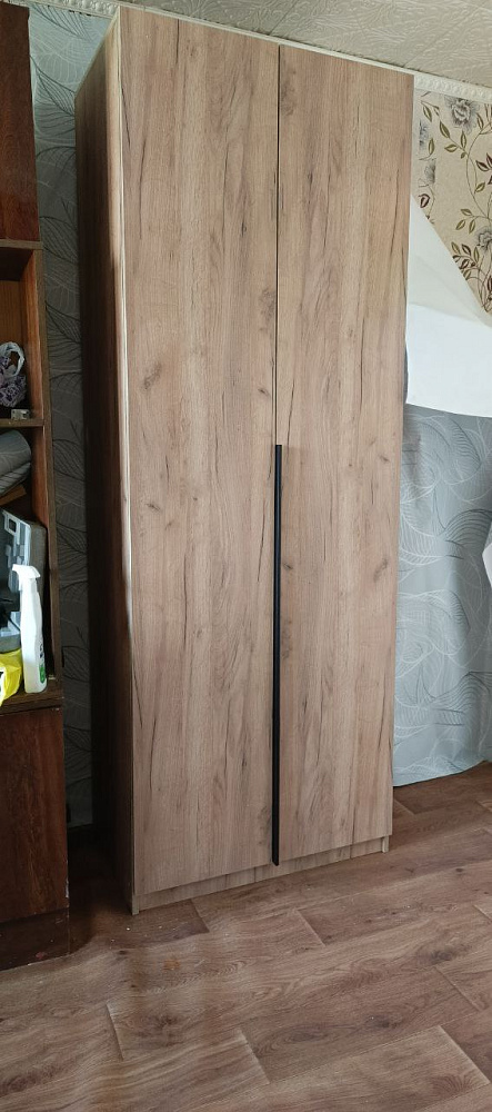 Шкаф 2-х створчатый Тивина белый текстурный