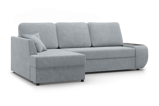 Диван угловой дельфин Тусон темно-серый