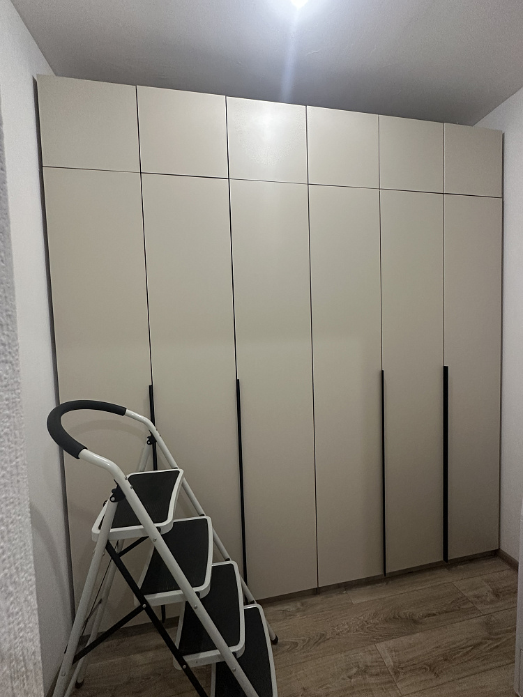 Комплект шкафов Тивина 2.4 м с антресолью белый текстурный