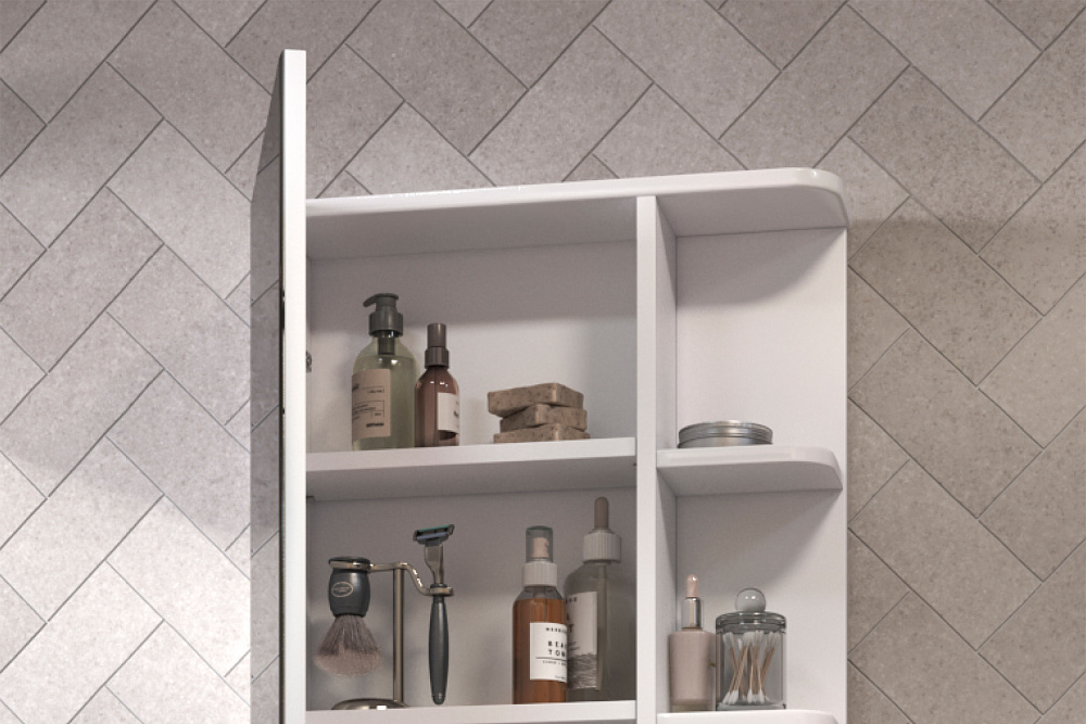 Зеркало-шкаф навесной Nova белый