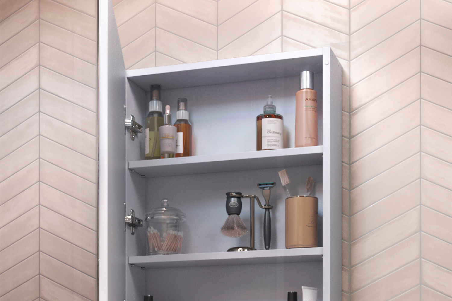 Зеркало-шкаф Grand белый