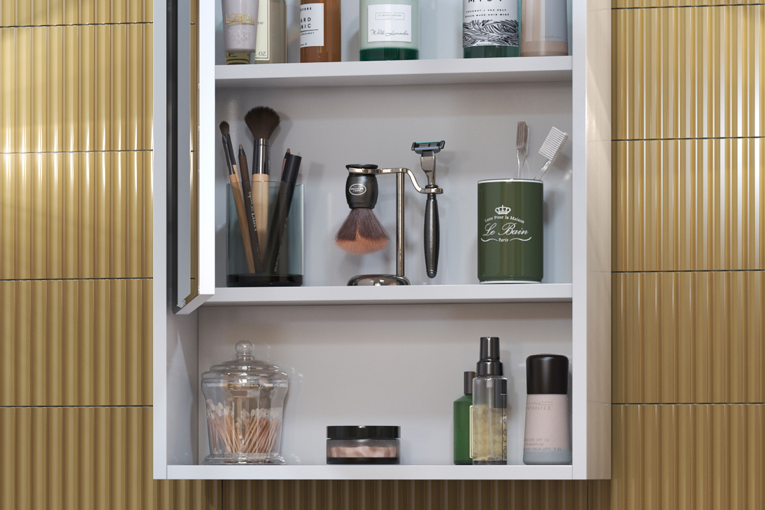 Зеркало-шкаф Urban белый