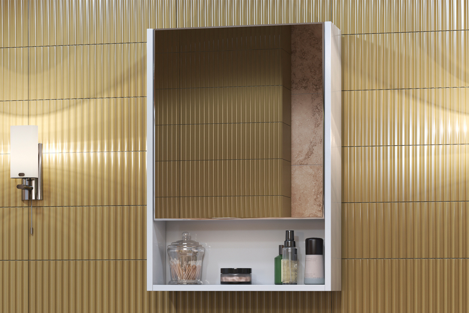 Зеркало-шкаф Urban белый