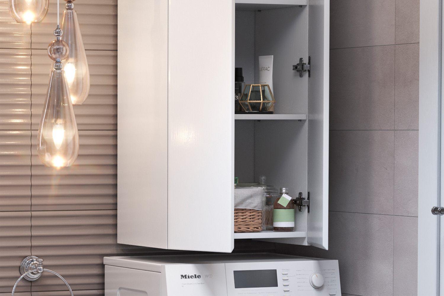 Шкаф навесной Wing белый