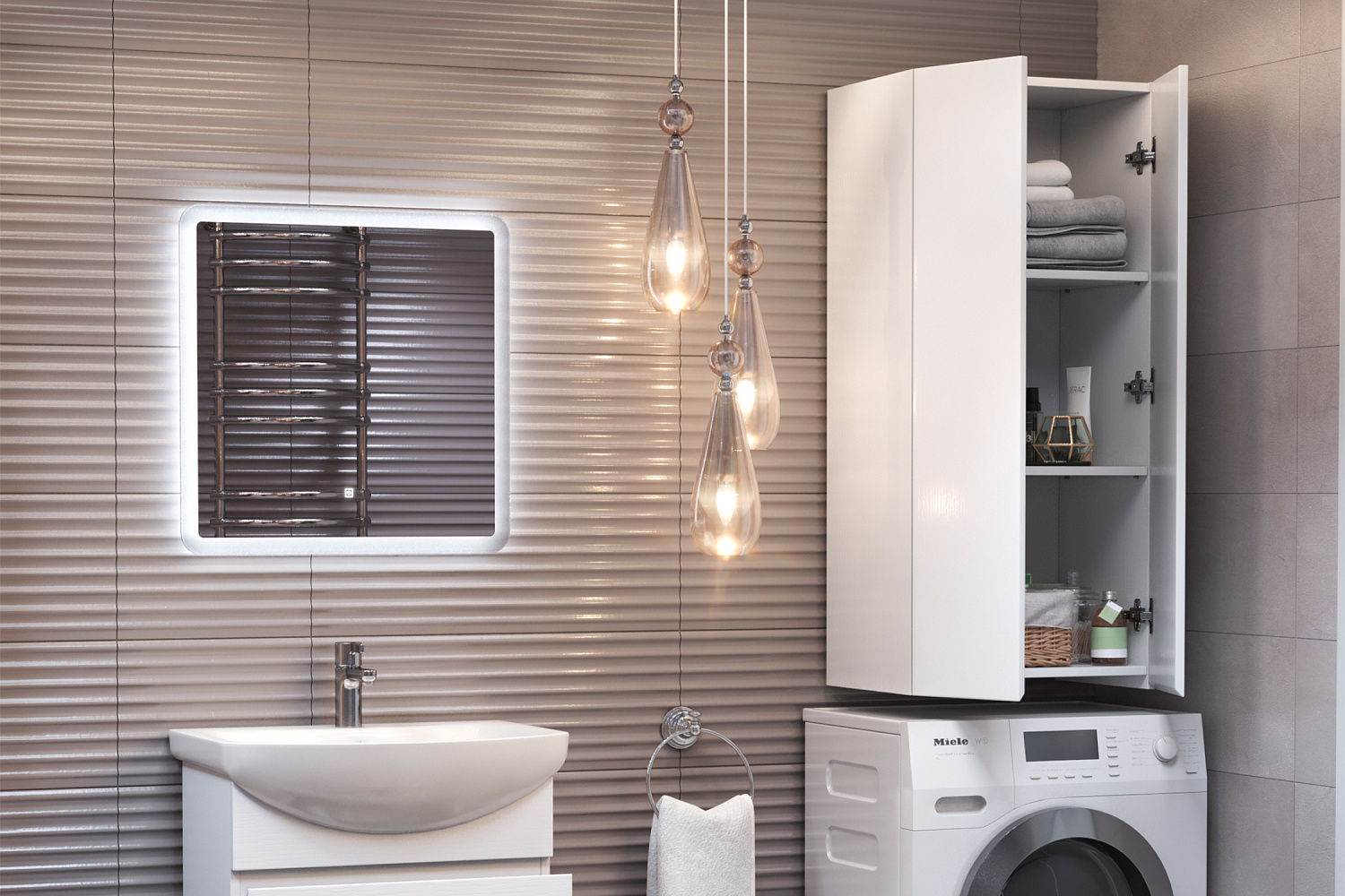 Шкаф навесной Wing белый