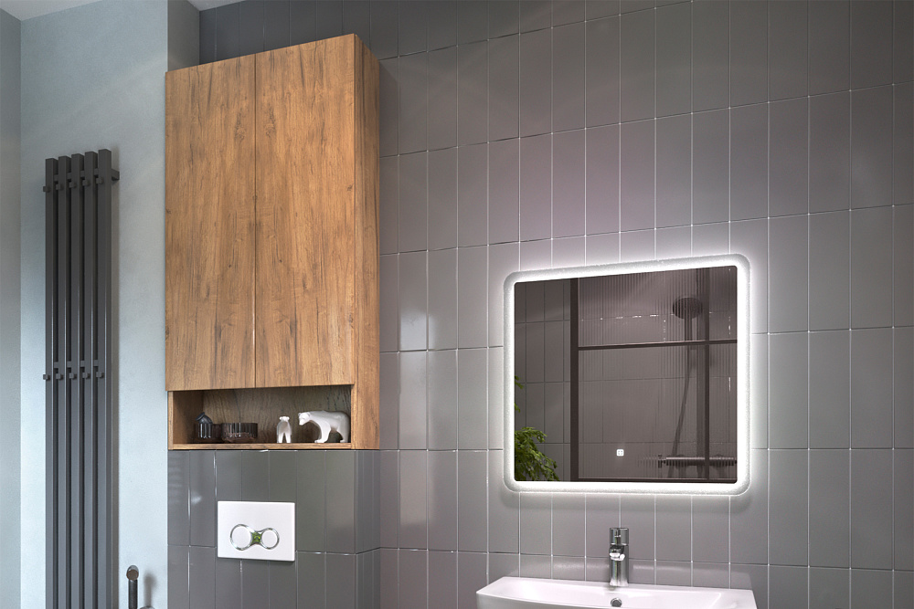 Шкаф навесной с нишей Wing дуб золотой