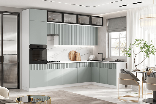 Кухня угловая Оливия 3.0 х 1.8 м шарли бриз