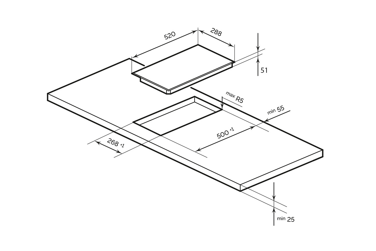 Электрическая варочная панель LEX EVH 321A BL