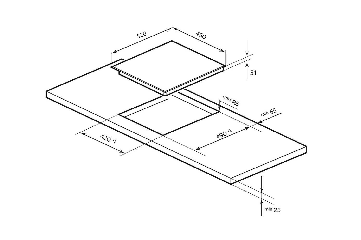 Электрическая варочная панель LEX EVH 4030 BL