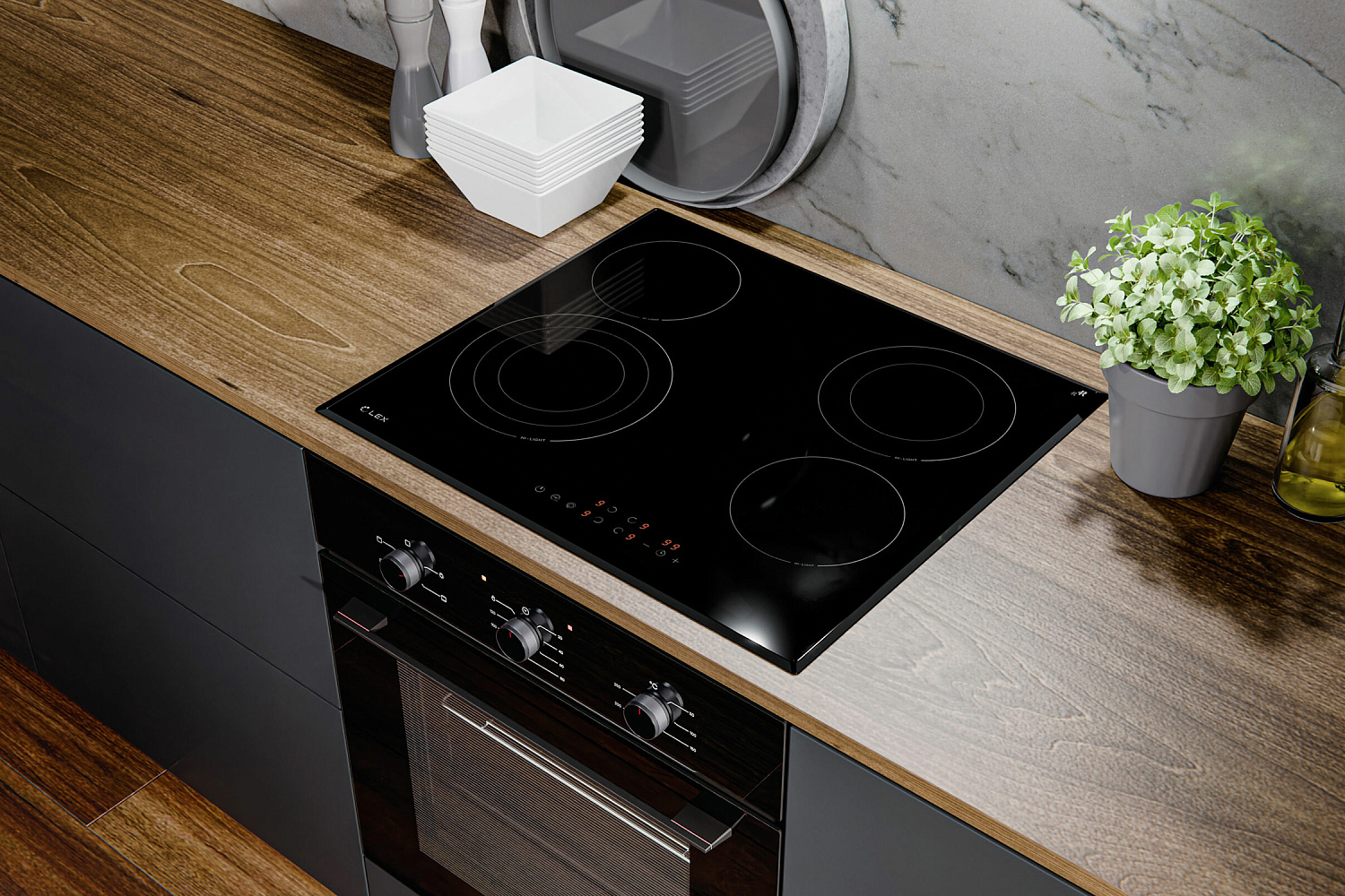 Электрическая варочная панель LEX EVH 6042 BL