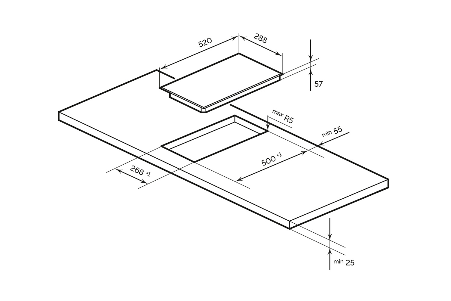 Индукционная варочная поверхность LEX EVI 320A WH