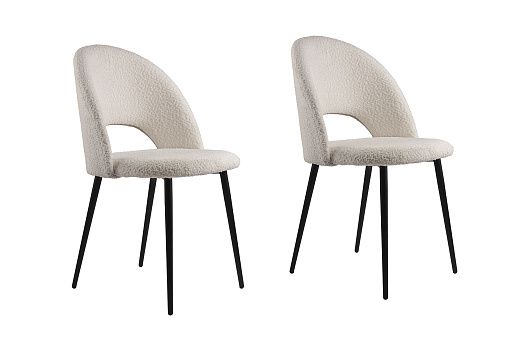 Комплект стульев AV 415 черный муар / белый