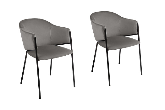 Комплект стульев AV 447 черный муар / темно-бежевый