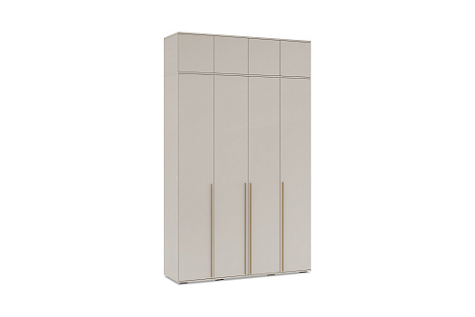 Шкаф 4-х створчатый с антресолью Норд кашемир