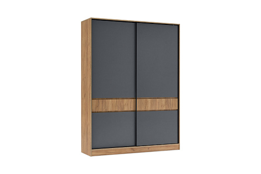 Шкаф-купе Теллин дуб крафт / графит