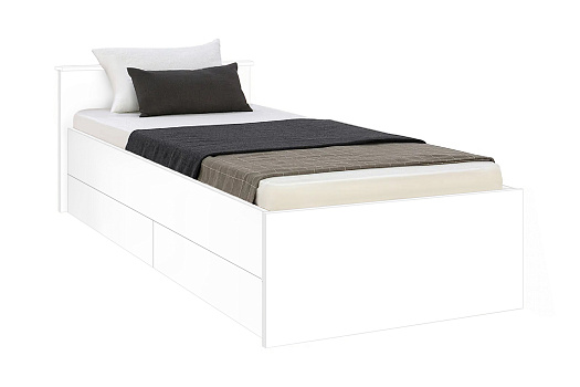 Кровать односпальная Мелисса с ящиками белый