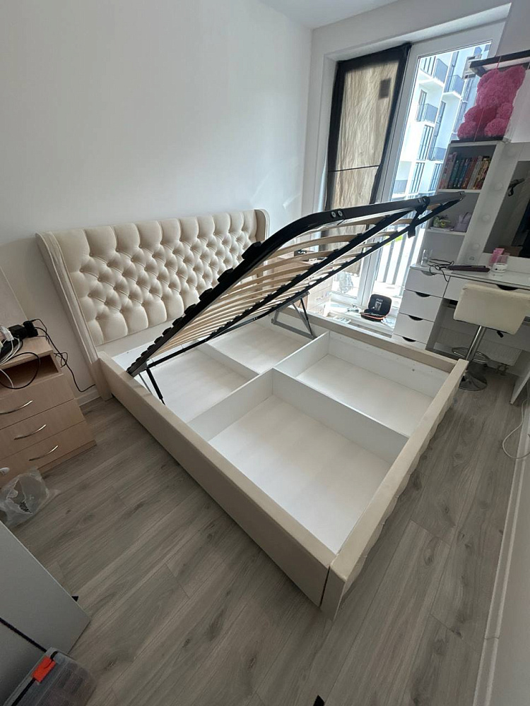 Кровать Франческа new бежевая