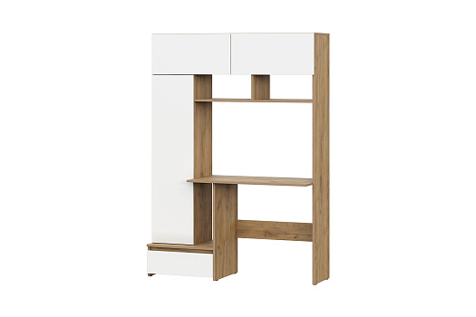 Стол компьютерный Гривент дуб золотой / белый