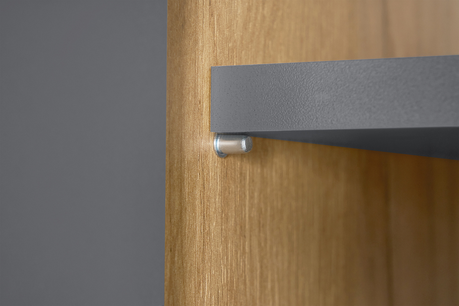 Стол компьютерный №1 дуб крафт / графит